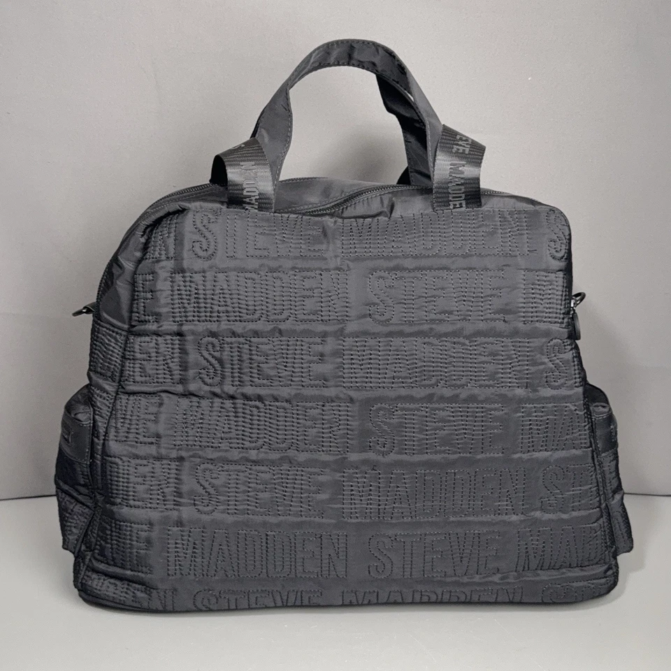 Steve Madden BNyla Logo Weekender Bolso Negro Convertible Correa para el Hombro SIN Bolsa Foto 4 de 4