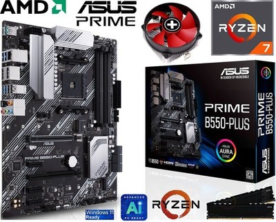 PC Aufrüstkit Bundle AMD Ryzen 7 5700X bis 64GB DDR4 mit ASUS Prime B550-Plus