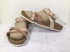 Birkenstock Women’s Size 7 Narrow Blanca Rose/Old Rose Suede Sandals Y23-751