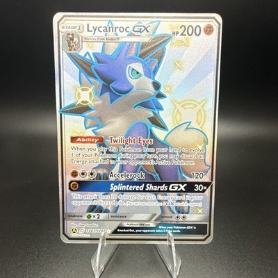 Pokemon TCG Lycanroc GX Full Art Shiny Holo Rare SV67/SV94 EN