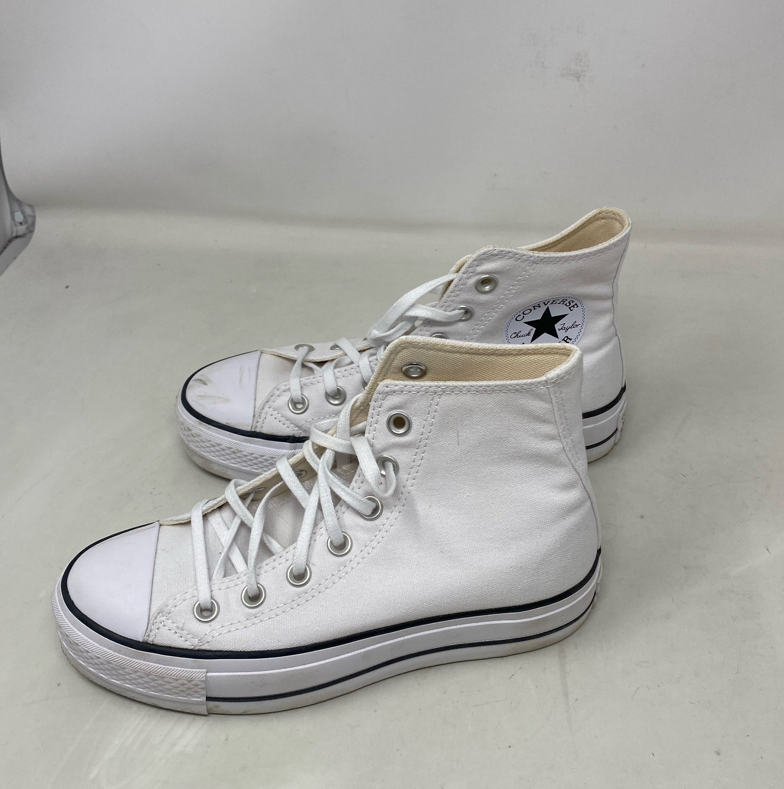Converse Chuck Taylor All Star Lift High Top Sneakers White/Black/White Women’s