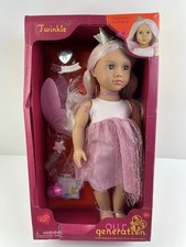 Our Generation Twinkle 18" Doll Tooth Fairy Doll Twinkle 3 Damaged Box