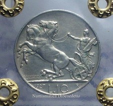 Regno D'Italia - Vittorio Emanuele III° - 10 Lire Biga 1927** - Periziata