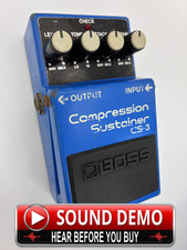 BOSS CS-3 Compression Sustainer Compressor Effects Pedal Tested Box Sound Demo