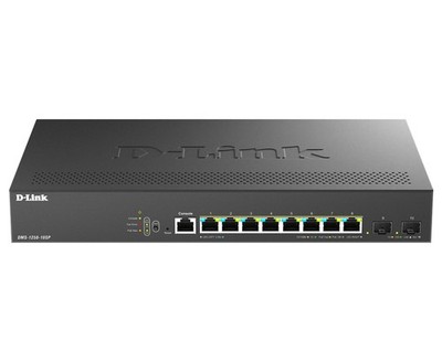 D-Link DMS 1250-10SP - Switch - L2+ - Smart - 8 x 10/100/1000/2.5G (PoE+)