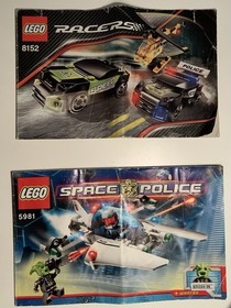 Lot of 2: Incomplete LEGO Sets&mdash; 5981 Space Police Raid VPR & 8152 Speed Chasing