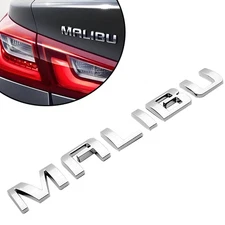 For Che vy Malibu Trunk Lid Door Letters Emblem Badge Nameplate Chrome Sport