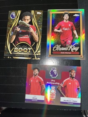 2025 Topps-Mohamed Salah (Golden Boot) Xabi Alonso, Ola Aina, Callum Hudson-Odoi