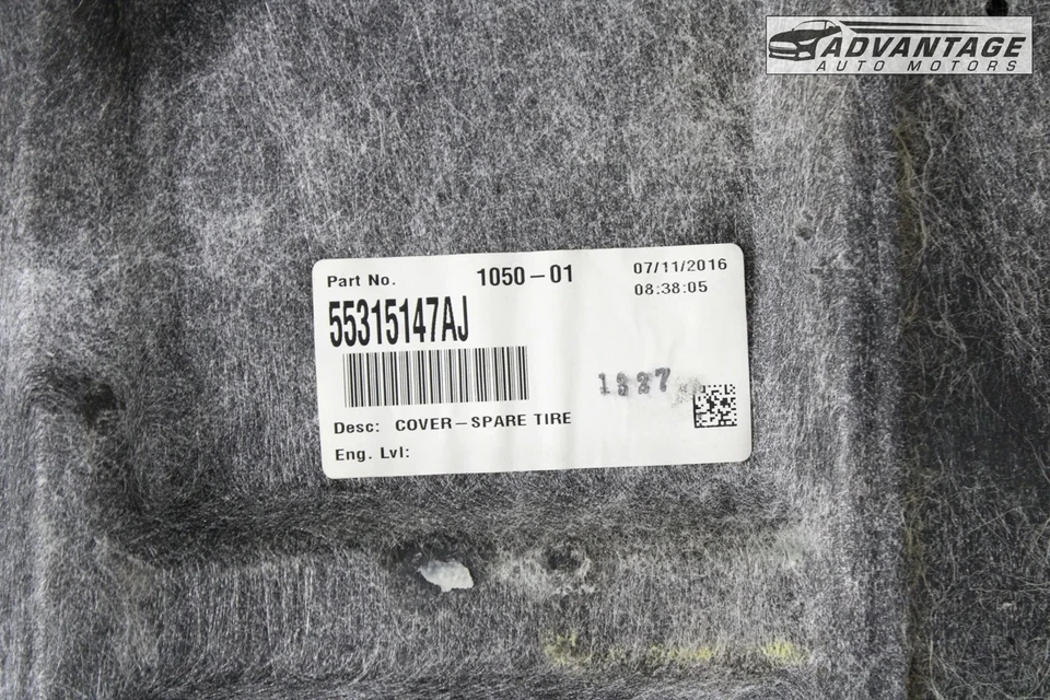 Dodge Charger 2011-2023 maletero trasero carga repuesto panel de piso alfombra cubierta OEM Foto 4 de 4