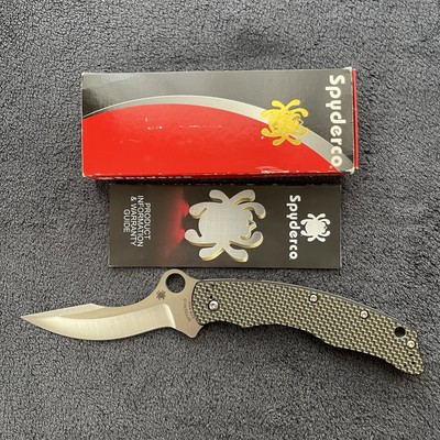 Spyderco ザボ Laci Szabo Spyderco /Laci Szabo /Black Carbon fiber /S30V DLC /C146CFBBKP