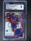 2023-24 Topps Museum UEFA Lamine Yamal RC Meaningful Material Patch Purple /99