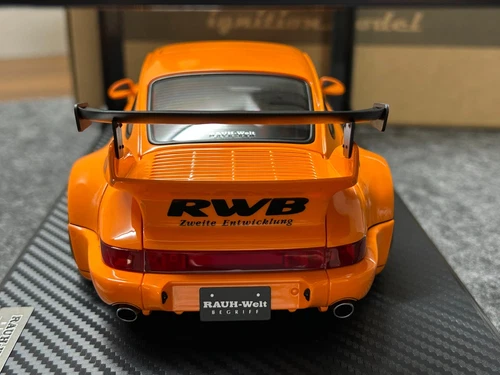 Ignition model 1/18 RWB 964 Orange Porsche Resin Cast Limited Edition IG3005 - Picture 6 of 9