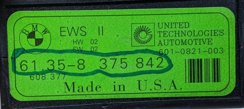 Unidad de control limpiaparabrisas BMW E36 325i 328i M3 318i 323i Z3 1992-1999 WI-WA 61358375842 Foto 2 de 2