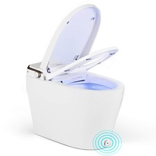 Smart Toilet Elongated Bidet Toilet w/ Dryer Night Light  Adjustable Heated