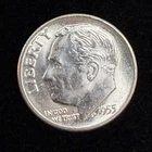 1955-S UNC Roosevelt Dime 90% Silver - Uncirculated Condition A6-12
