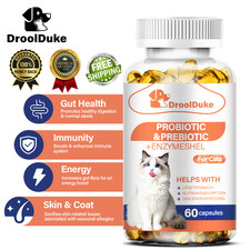 Probiotics Prebiotics with Digestive Enzymes for Cats Digestive Gut Flora Health