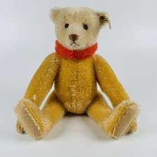 Steiff Circus Dolly Bear Replica 1913 ID Button Tag Yellow Mohair 11 0164/31