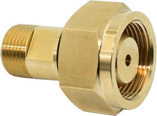 CGA-520 B Tank Acetylene to CGA-200 MC Acetylene Regulator, Acetylene Adapter, B