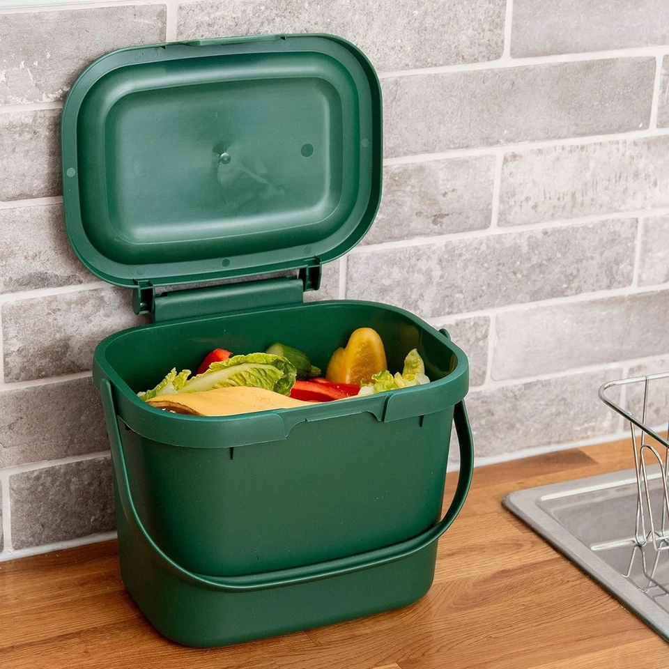Addis Kitchen Compost Caddy/Food Recycling Waste Compost Caddy Bin - 4.5 Litre - Image 3 of 4