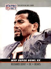 1990 Pro Set #20 Richard Dent Super Bowl MVP Collectibles