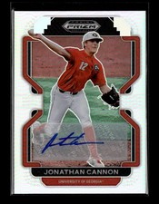 2022 Panini Prizm Draft Picks #PDP101 Jonathan Cannon Base Autographs Silver