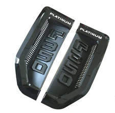 2pcs Emblems Badge Fits For 2017-2022 DRIVER &PASSANGER Side Door Fender (Black)