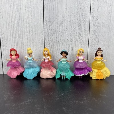 Hasbro Disney Princess Little Kingdom Snap Ins 3'' Doll & Outfits Lot of 25 Items