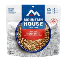 Mountain House Chicken Teriyaki Rice, Freeze Dried & Camping Food, 2Servings,GF