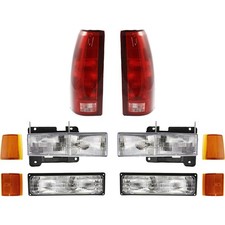 Headlight Kit For 1994-1998 Gmc C1500 K1500 Suburban With Tail Light Headlight Kit For 1994-1998 Gmc C1500 K1500 Suburban With Tail Light