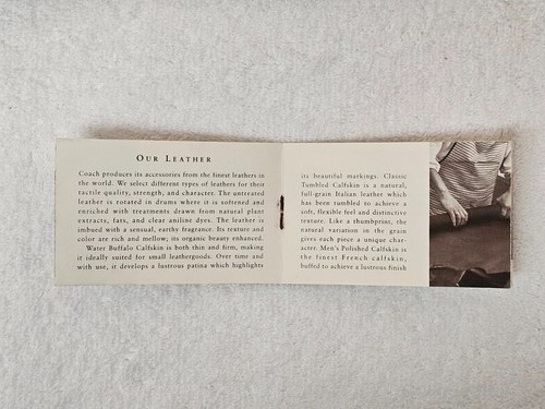 Vintage Coach Water Buffalo Leather Bifold Wallet NIB w/ Box Black USA - Picture 12 of 13