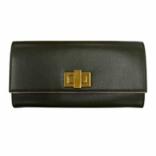 Excellent condition FENDI 8M0377 Peekaboo Leather Continental Long Wallet Long W