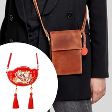 Borsa a tracolla ricamata, borsa per telefono cinese per la