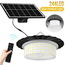 Solar Pendant Light Hanging Light for Barn Shed Garden Waterproof Outdoor&Indoor