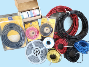 Lot of Assorted Wire -Primary-Electrical- 17 ea. Spools/Coil/Reel- New- Remnants