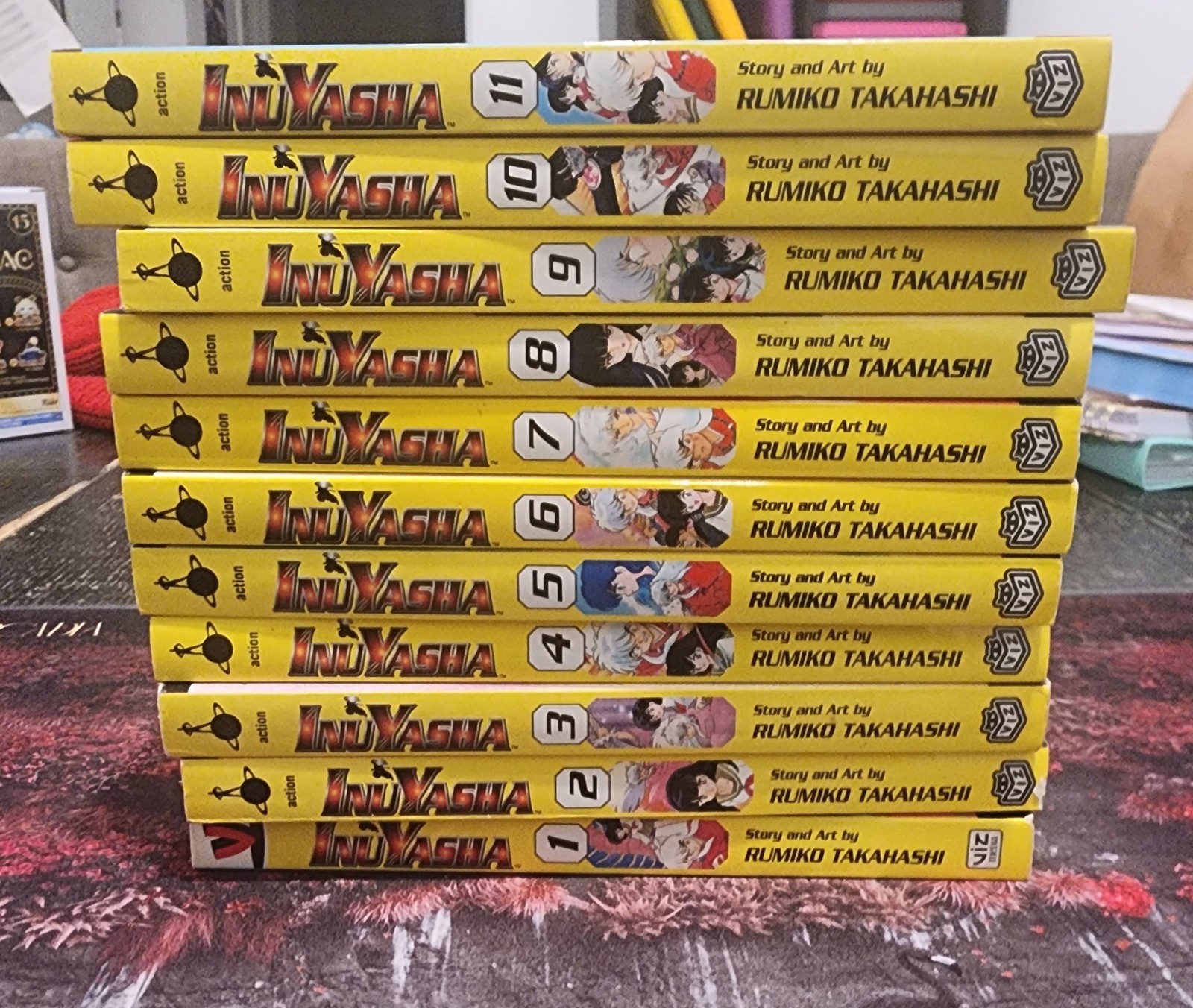 Manga Inuyasha Volumen 1-11 Versión en Inglés Ediciones No Bibliotecarias Viz Media