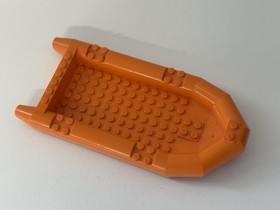 LEGO 62812 Orange Large Rubber Raft Boat Hull City Coast Guard 7726 Genuine