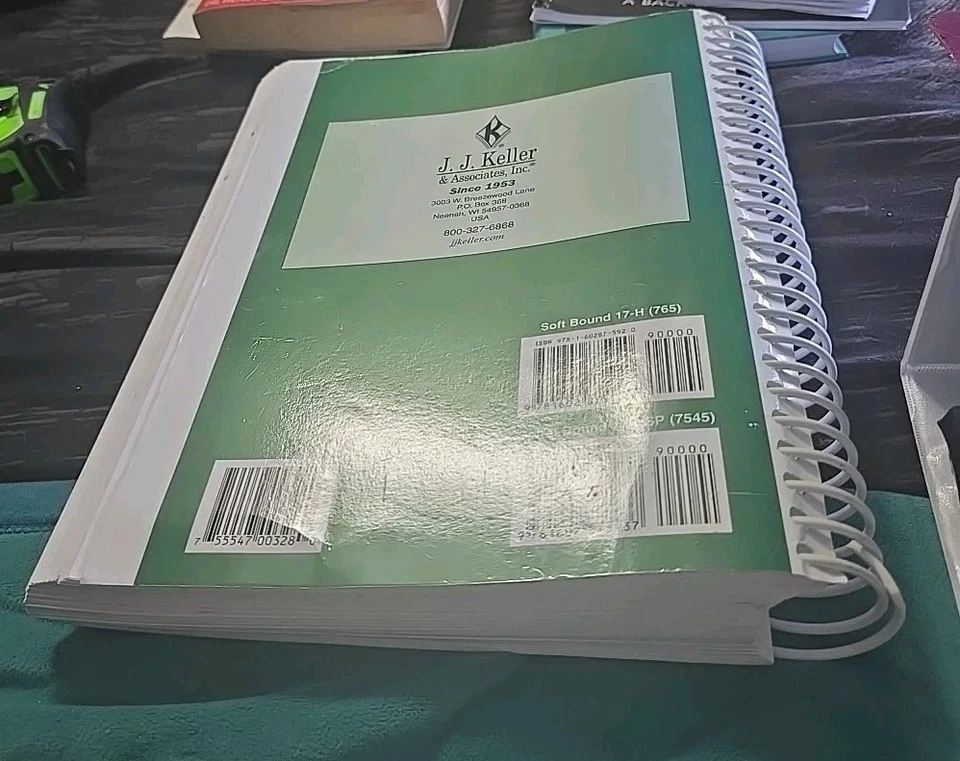 FMCSA Safety Handbook 2009 – J.J. Keller Green Book – DOT Compliance - Image 4 of 4