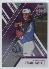 2017 Elite Extra Edition Aspirations Purple 49/50 Estanli Castillo #173 Auto 0b5