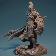 Male Human Barbarian | Fighter | Paladin Unpainted Miniature | D&D | DnD Mini