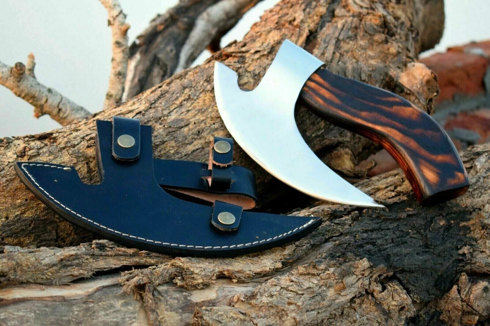 Handmade Viking Pizza Axe Carbon Steel Cutter with Rosewood Handle | Christmas
Opens in a new window