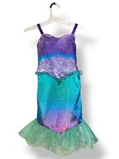 Disney Ariel Costume Dress Gown Little Mermaid Fantasy Play Girls 4-6X Small