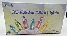 Sienna 35 Easter Mini Light Sets with White Cords and Pastel Colors