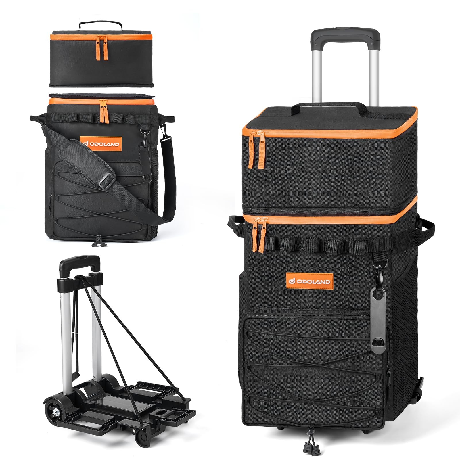 With Wheels And Handle Collapsible Ice Chest Rolling C...