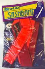 VINTAGE RETRO JOGGING Hi-Viz SASHBAND -  1980s USA Jog-A-Lite NIB NOS