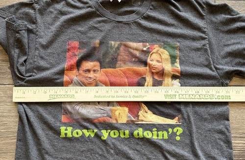 90’s Sitcom Friends Joey Phoebe How You Doin? Graphic T-shirt Unisex Size Large - Picture 5 of 7