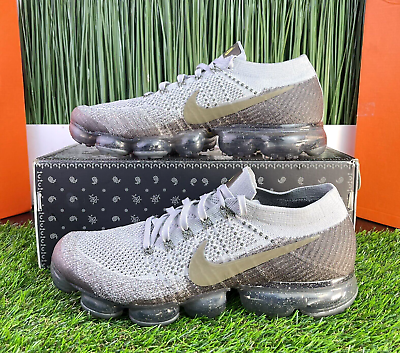 Nike Air Vapormax Flyknit Gray Olive Mens Running Shoes Nike Air Vapormax Flyknit Gray Olive Mens Running Shoes