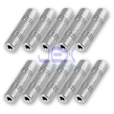10X High quality Female to Female Mono 1/8" 3.5mm Jack Coupler/Connector LOT