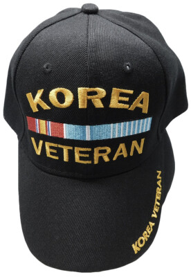 Korea War Veteran Embroidered Hat - Black Baseball Cap For Korean Vets - View #12