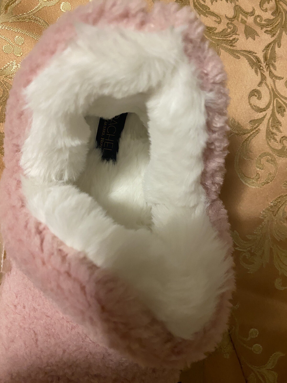 SAOLA Stivali Rachael Roy Sherpa in pelliccia sintetica pantofole suola aderente comfort rosa accogliente taglia L