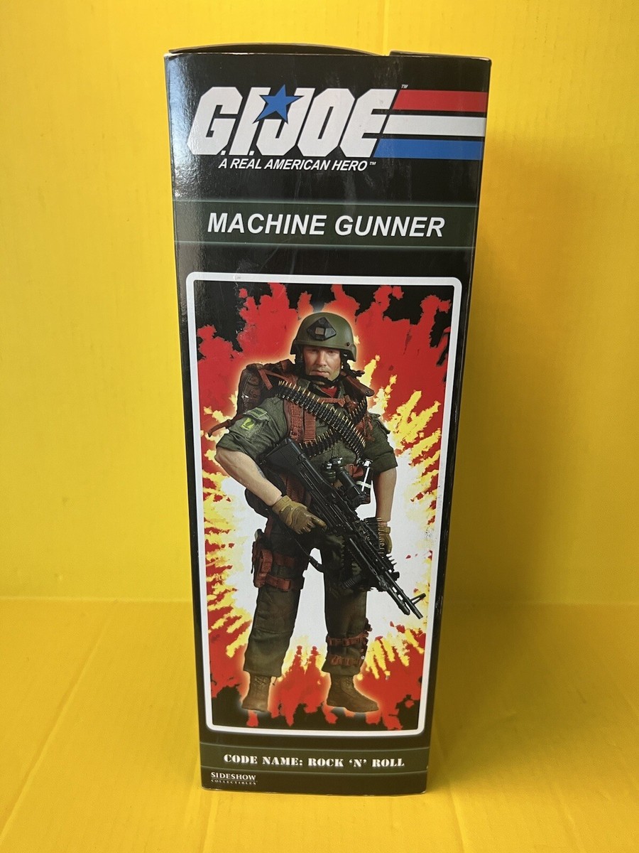 1/6 SIDESHOW GI JOE ROCK 'N' ROLL MACHINE GUNNER - US Seller